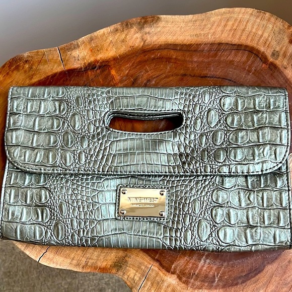 Nine West Handbags - New Croc style Nine West hand Clutch